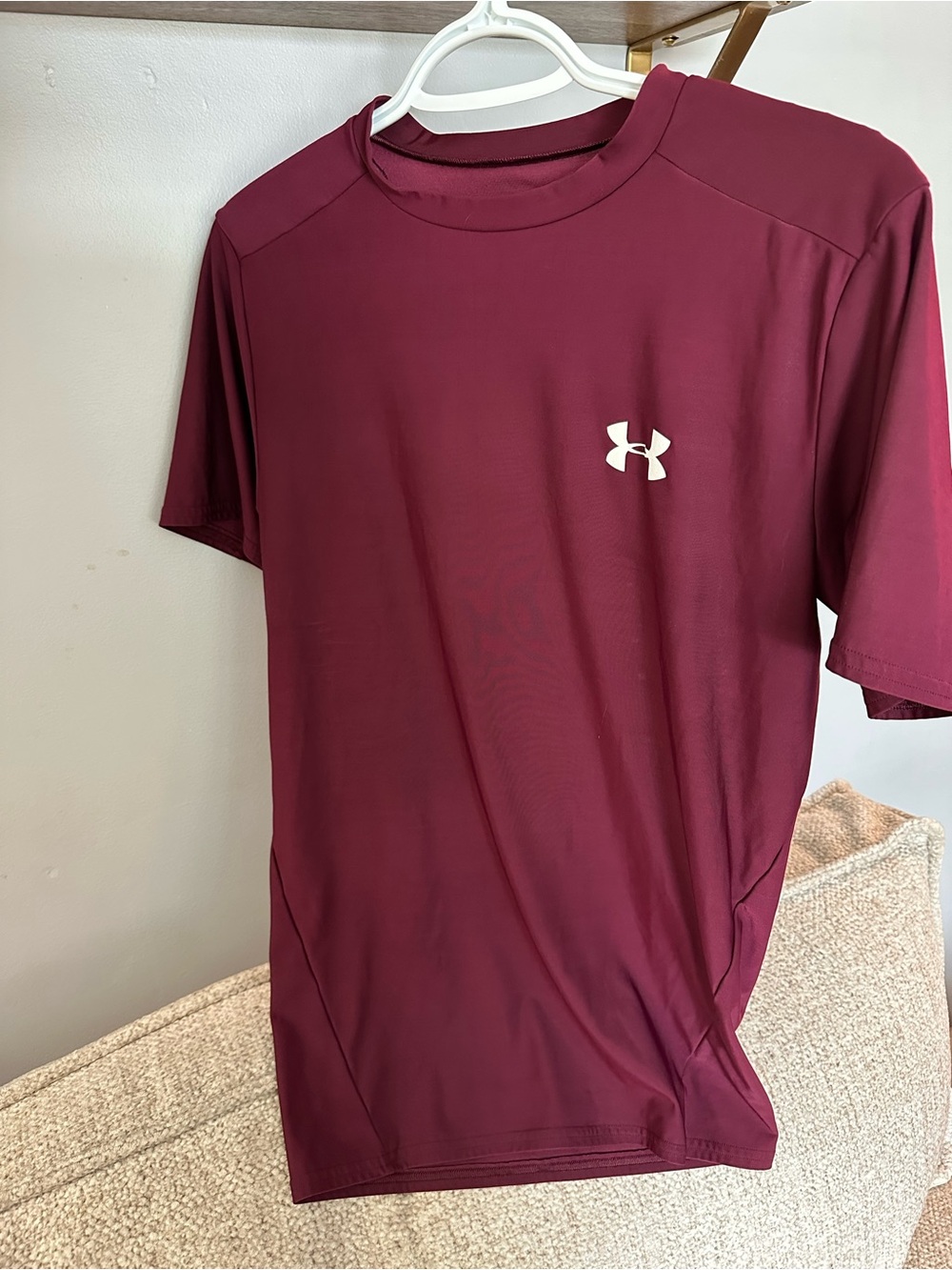 LG Men's Maroon Short-Sleeve Performance Tee